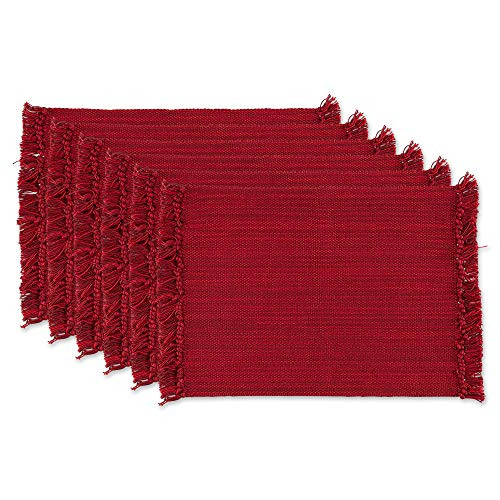 DII Variegated Tabletop Placemat Set Redwood 6 Piece