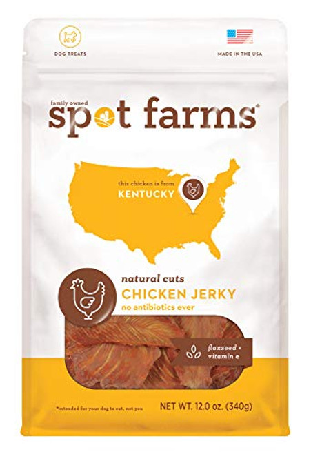 Spot Farms All Natural Human Grade Dog Treats Natural Cut Chicken Jerky 12 Ounce Spot Farms All Natural Human Grade Dog Treats Natural Cut Chicken Jerky 12 Ounce