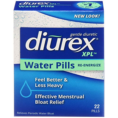 Diurex XPL Reenergizing Water Pills  Relieve Bloating  Fatigue  22 Count