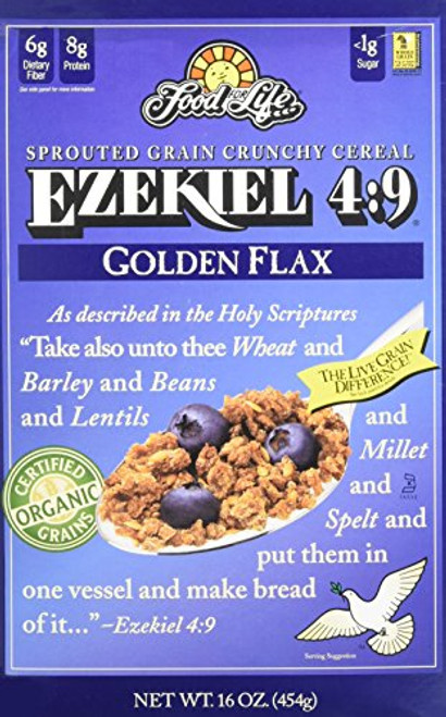 Food For Life Cereal Ezekiel 49 Golden Flax 16 OZ