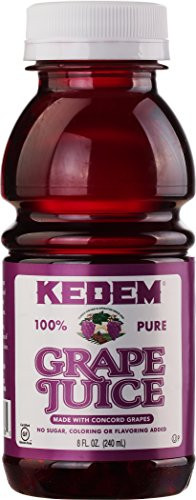 kedem Concord Grape Juice 8oz Plastic Bottle 24 Pack