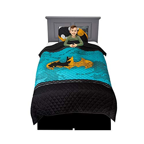 Franco Kids Bedding Super Soft Microfiber Pillow Sham and Quilt Set TwinFull Size 72 x 86 Batman Franco Kids Bedding Super Soft Microfiber Pillow Sham and Quilt Set TwinFull Size 72 x 86 Batman
