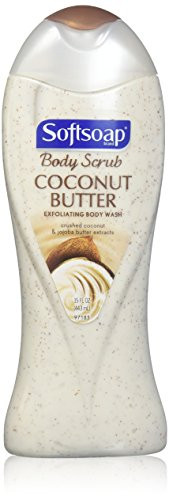 Softsoap Body Butter Coconut Scrub Body Buff Wash 15 oz Pack of 1