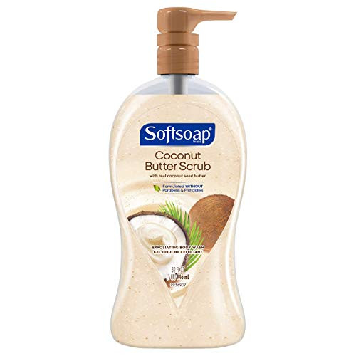 Softsoap Exfoliating Body Wash Pump Coconut Butter Scrub  32 fluid ounce