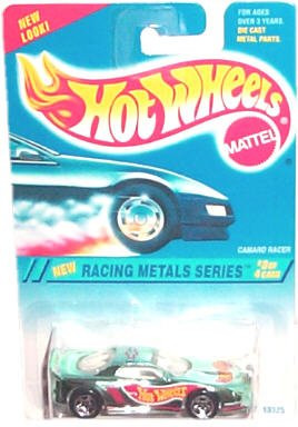 Hot Wheels  Racing Metals Series  Camaro Racer Name on Roof Variant  Collector 338