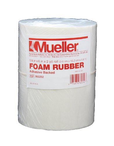 Mueller Foam Rubber  Adhesive backed open cell 14 x 6 x 2 yd roll