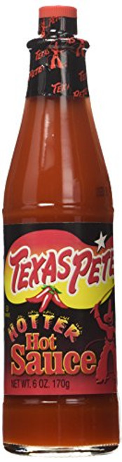 Texas Pete Hotter Hot Sauce 6 oz Bottles 2 Pack