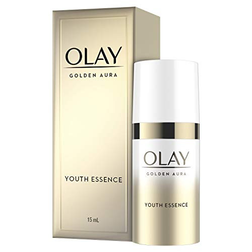 Facial Essence by Olay Golden Aura Youth Face Serum Korean Inspired Skincare with Vitamin B3 05 Fl Oz Trial Size