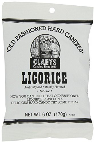 Claeys Licorice Hard Candy  6 Oz No 671