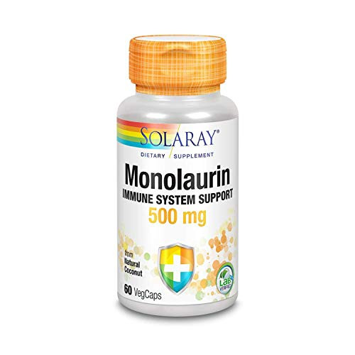 Solaray Monolaurin Supplement 500 mg 60 Count