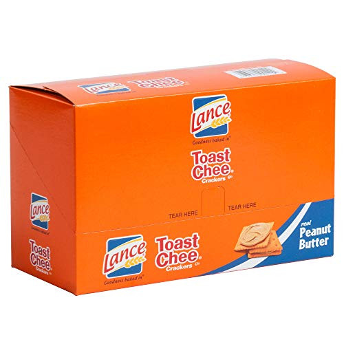 Lance Toast Chee Peanut Butter Sandwich Crackers 15 Ounce  20 Count Box