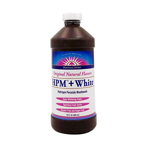 Heritage Hydrogen Peroxide Mouthwash  White Heritage Store 16 Ounce