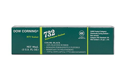 Dow Corning 2112531 732 Black MultiPurpose Sealant 60 to 177 Degree C 90 mL