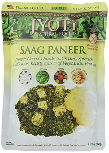Jyoti Saag Paneer 10 Ounce Pack of 6