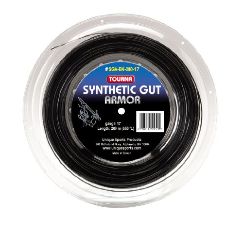 Tourna Synthetic Gut Armor 17G String Reel Black