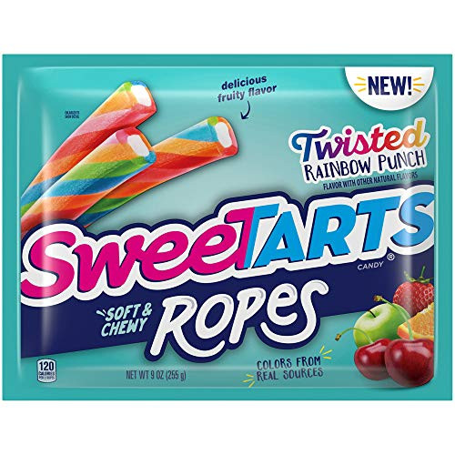 SweeTARTS Twisted Rainbow Ropes 9 Ounce SweeTARTS Twisted Rainbow Ropes 9 Ounce