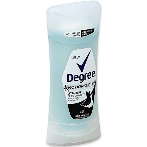 Degree MotionSense UltraClear BlackWhite Antiperspirant Deodorant Stick 26 oz Pack of 2