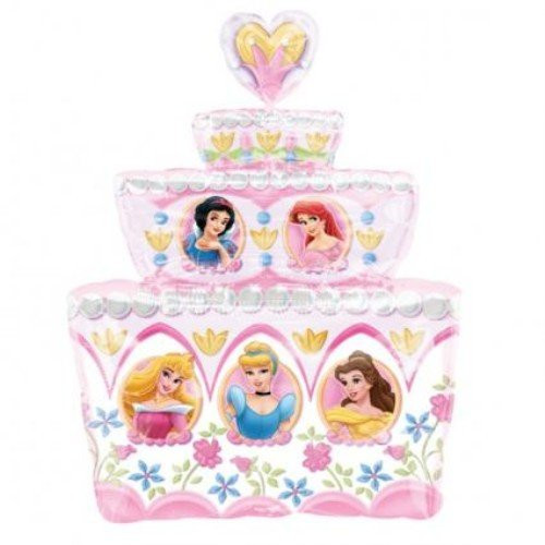 Disney Princess Birthday Cake 28 Mylar Balloon Large