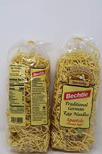 Bechtle Specialty Traditional German Egg Noodles Spaetzle Farmer Style 2Pack 176 Ounces