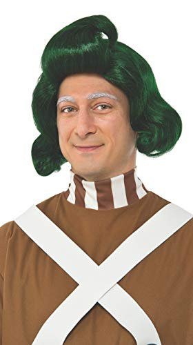 RUBIES COSTUME COMPANY INC Mens Willy Wonka and The Chocolate Factory Oompa Loompa Wig As Shown One Size