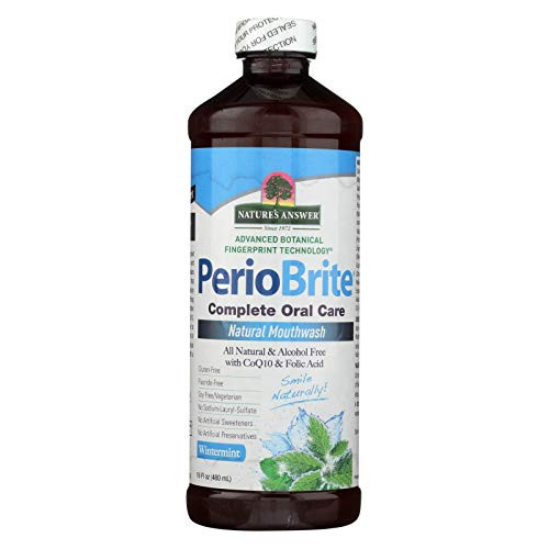 Natures Answer PerioBrite AlcoholFree Mouthwash Winter Mint 16 fl oz Vitamin Supplements Natures Answer PerioBrite AlcoholFree Mouthwash Winter Mint 16 fl oz Vitamin Supplements