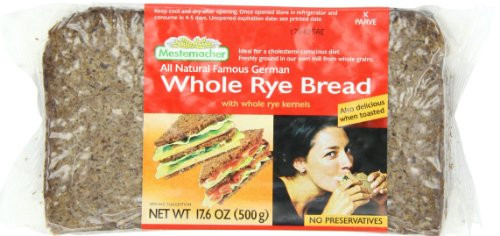 Mestemacher Bread Whole Rye Bread 176Ounce Packages Pack of 12