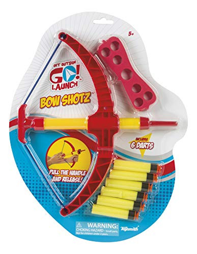Toysmith Bow Shotz Foam Darts and Bow Set Get Outside GO 6 Darts Bow Target