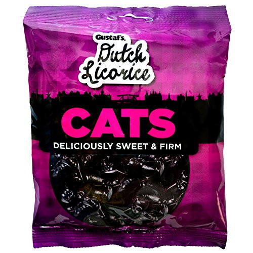 Gustafs Dutch Licorice Cats 52Ounce Bags Pack of 12