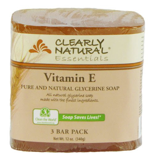 Clearly Natural Glycerine Soap Bar Vitamin E 3 Ea 3count