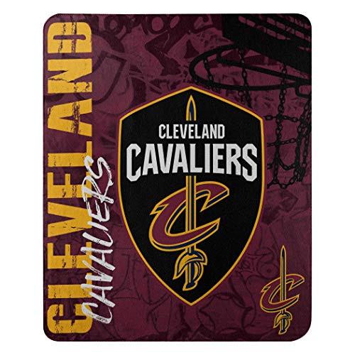 NBA Cleveland Cavaliers Hard Knocks Fleece Throw Blanket 50 x 60