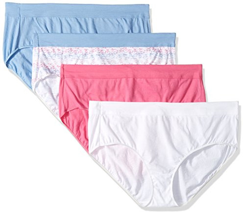 Hanes Womens 4 Pack Constant Comfort Modern Brief Panty Assorted 6