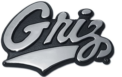 University of Montana Grizzlies METAL Auto Emblem