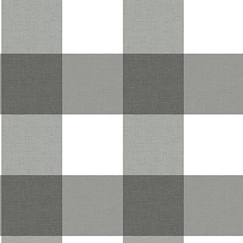 Chesapeake 311512532 Amos Black Gingham Wallpaper