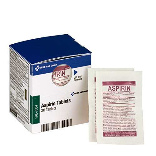 First Aid Only FAE7004 SmartCompliance Refill Aspirin 2Packet 10 Packets Total