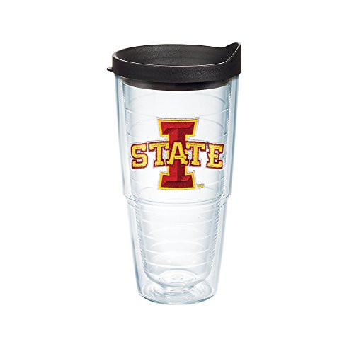 Tervis Iowa State University Emblem Individual Tumbler with Black lid 24 oz Clear Tervis Iowa State University Emblem Individual Tumbler with Black lid 24 oz Clear