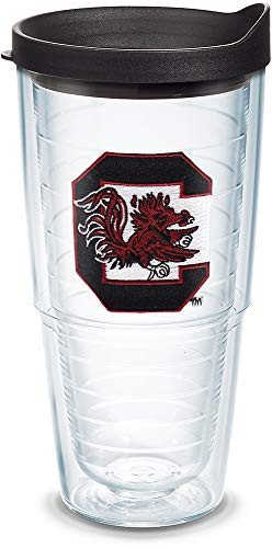 Tervis South Carolina Gamecocks Gamecock Tumbler with Emblem and Black Lid 24oz Clear