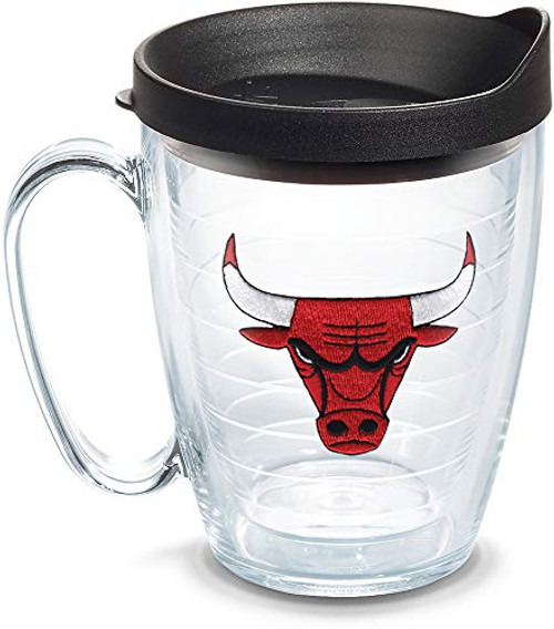 Tervis NBA Chicago Bulls Primary Logo Tumbler with Emblem and Black Lid 16oz Mug Clear Tervis NBA Chicago Bulls Primary Logo Tumbler with Emblem and Black Lid 16oz Mug Clear