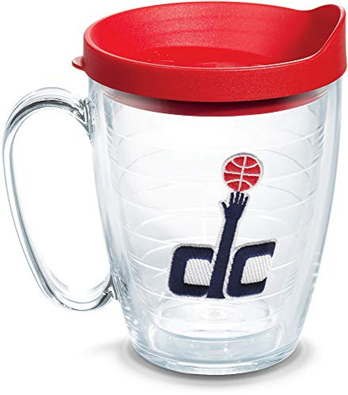 Tervis NBA Washington Wizards Secondary Logo Tumbler with Emblem and Red Lid 16oz Mug Clear Tervis NBA Washington Wizards Secondary Logo Tumbler with Emblem and Red Lid 16oz Mug Clear