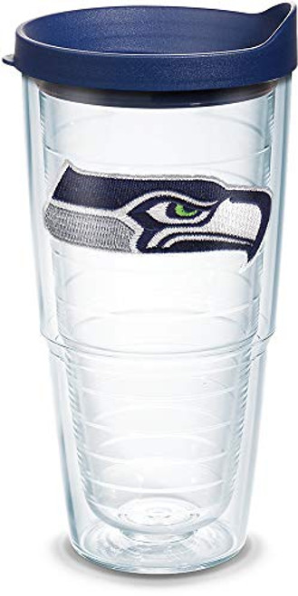 Tervis NFL Seattle Seahawks Primary Logo Tumbler with Emblem and Navy Lid 24oz Clear Tervis NFL Seattle Seahawks Primary Logo Tumbler with Emblem and Navy Lid 24oz Clear