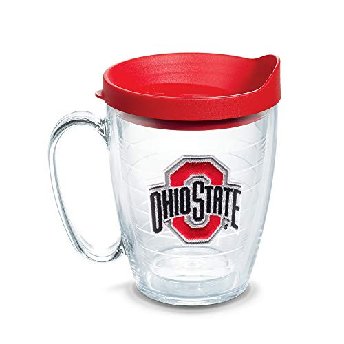 Tervis Ohio State University Emblem Individually Boxed Mug with Red Lid 16 oz Quartz