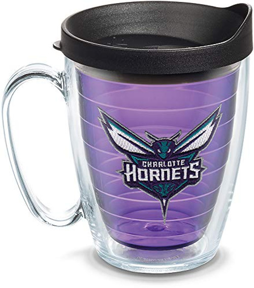 Tervis NBA Charlotte Hornets Logo Tumbler with Emblem and Black Lid 16oz Mug Amethyst Tervis NBA Charlotte Hornets Logo Tumbler with Emblem and Black Lid 16oz Mug Amethyst