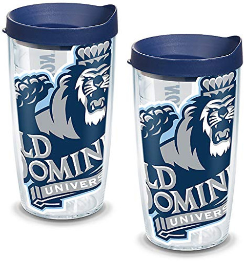 Tervis Old Dominion Monarchs Mascot Colossal Tumbler with Wrap and Navy Lid 2 Pack 16oz Clear Tervis Old Dominion Monarchs Mascot Colossal Tumbler with Wrap and Navy Lid 2 Pack 16oz Clear