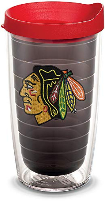 Tervis NHL Chicago Blackhawks Primary Logo Tumbler with Emblem and Red Lid 16oz Quartz Tervis NHL Chicago Blackhawks Primary Logo Tumbler with Emblem and Red Lid 16oz Quartz