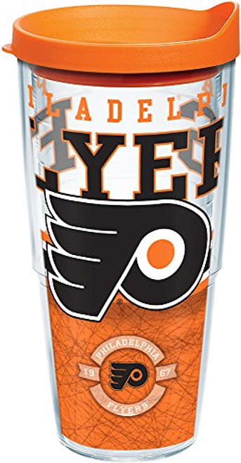 Tervis NHL Philadelphia Flyers Core Tumbler with Wrap and Orange Lid 24oz Clear Tervis NHL Philadelphia Flyers Core Tumbler with Wrap and Orange Lid 24oz Clear