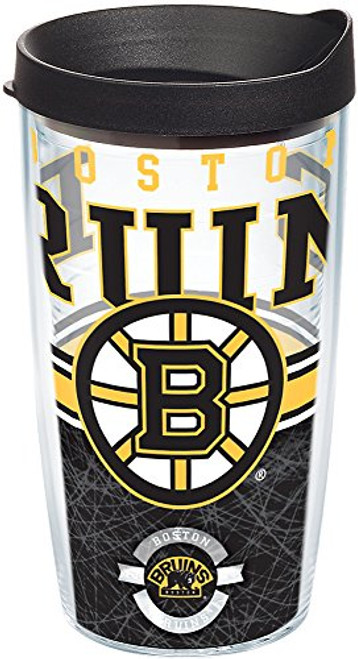 Tervis NHL Boston Bruins Core Tumbler with Wrap and Black Lid 16oz Clear Tervis NHL Boston Bruins Core Tumbler with Wrap and Black Lid 16oz Clear