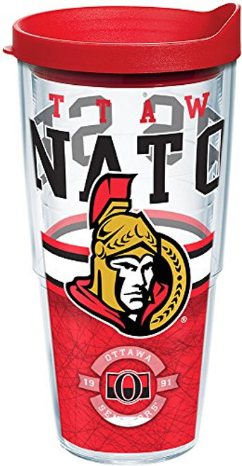 Tervis NHL Ottawa Senators Core Tumbler with Wrap and Red Lid 24oz Clear Tervis NHL Ottawa Senators Core Tumbler with Wrap and Red Lid 24oz Clear