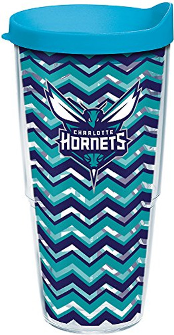 Tervis NBA Charlotte Hornets Chevron Tumbler with Wrap and Turquoise Lid 24oz Clear Tervis NBA Charlotte Hornets Chevron Tumbler with Wrap and Turquoise Lid 24oz Clear