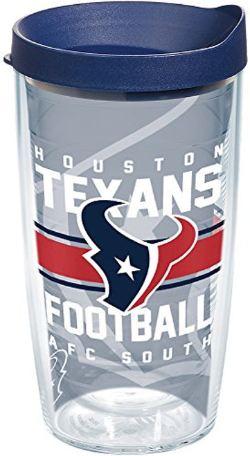 Tervis NFL Houston Texans Gridiron Tumbler with Wrap and Navy Lid 16oz Clear Tervis NFL Houston Texans Gridiron Tumbler with Wrap and Navy Lid 16oz Clear