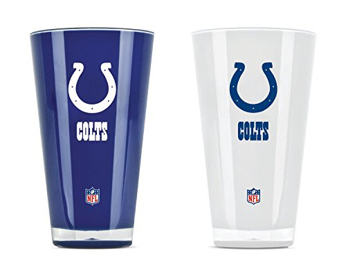 NFL Indianapolis Colts 20oz Insulated Acrylic Tumbler Set of 2