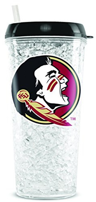 NCAA Florida State Seminoles 16oz Crystal Freezer Tumbler with Lid and Straw NCAA Florida State Seminoles 16oz Crystal Freezer Tumbler with Lid and Straw